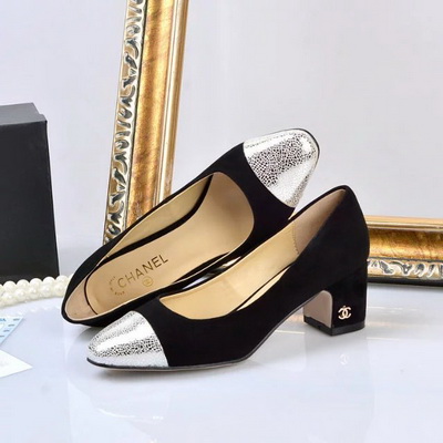 CHANEL Shallow mouth Block heel Shoes Women--003